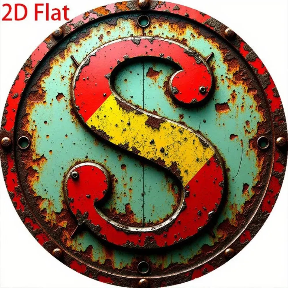 Tequila podávaná tu - Vintage okrúhly plechový nápis