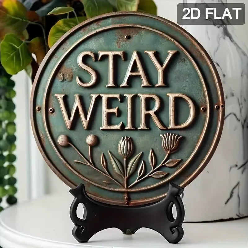 Tequila podávaná tu - Vintage okrúhly plechový nápis