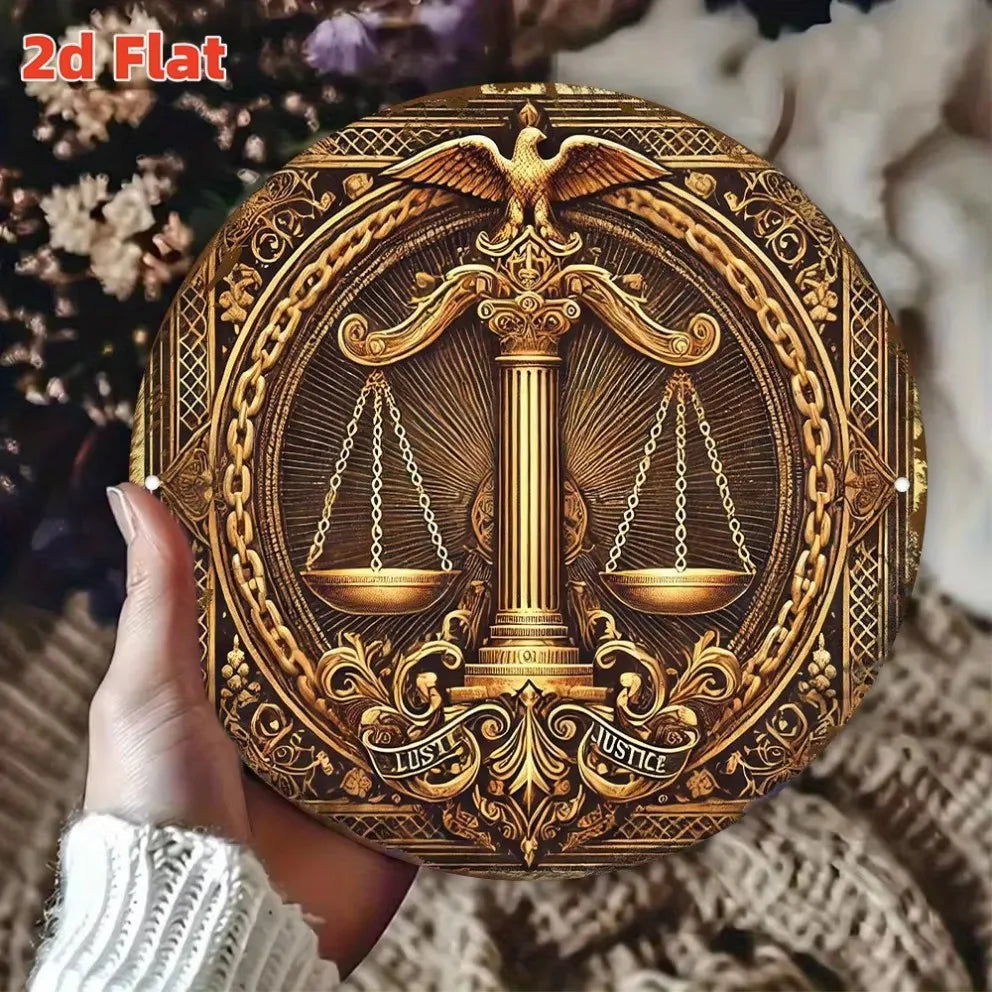 Tequila podávaná tu - Vintage okrúhly plechový nápis