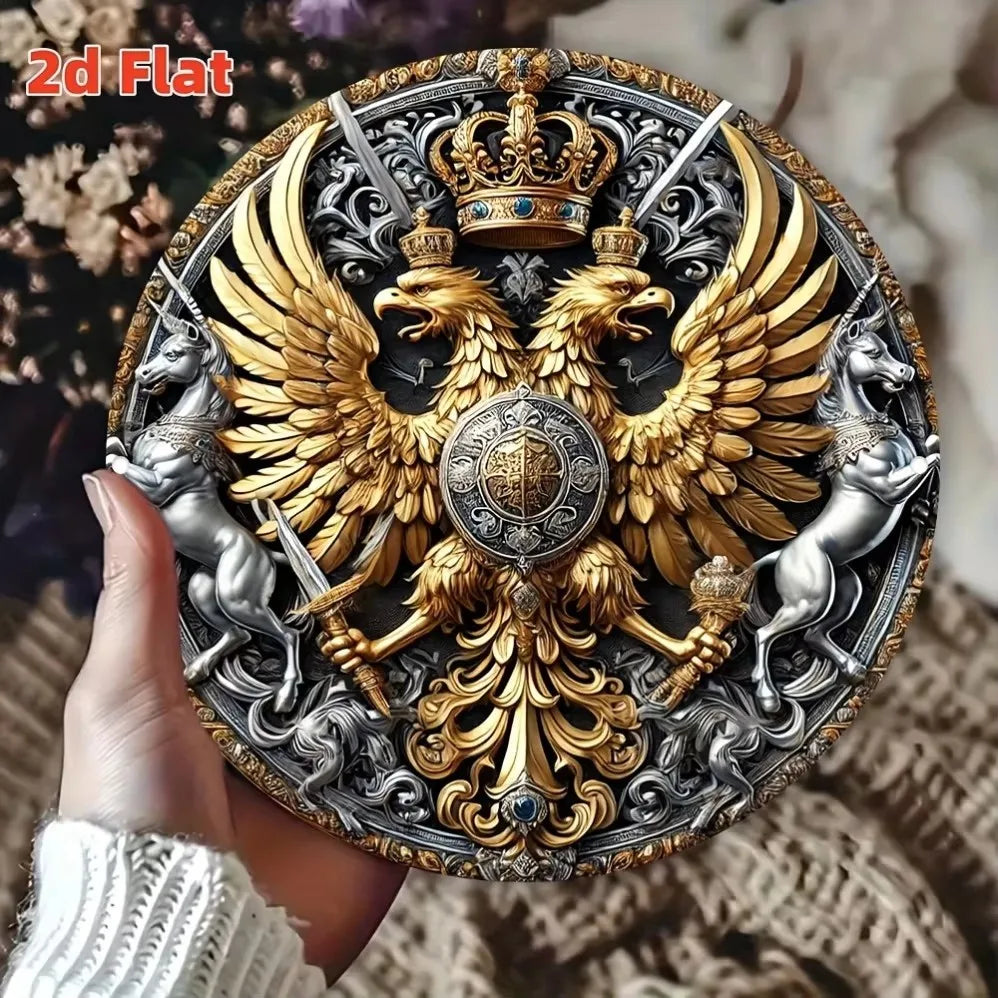 Tequila podávaná tu - Vintage okrúhly plechový nápis