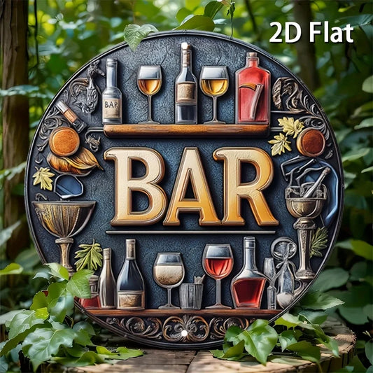 Vintage Metal Bar Sign