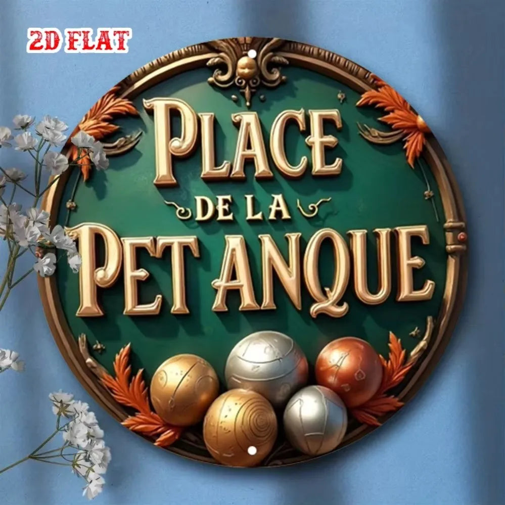 Tequila podávaná tu - Vintage okrúhly plechový nápis