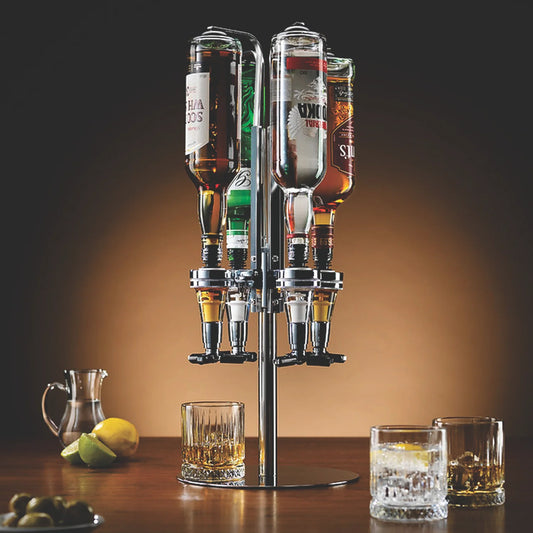 Liquor Holder 6 Bottle Professional Alcohol Dispenser